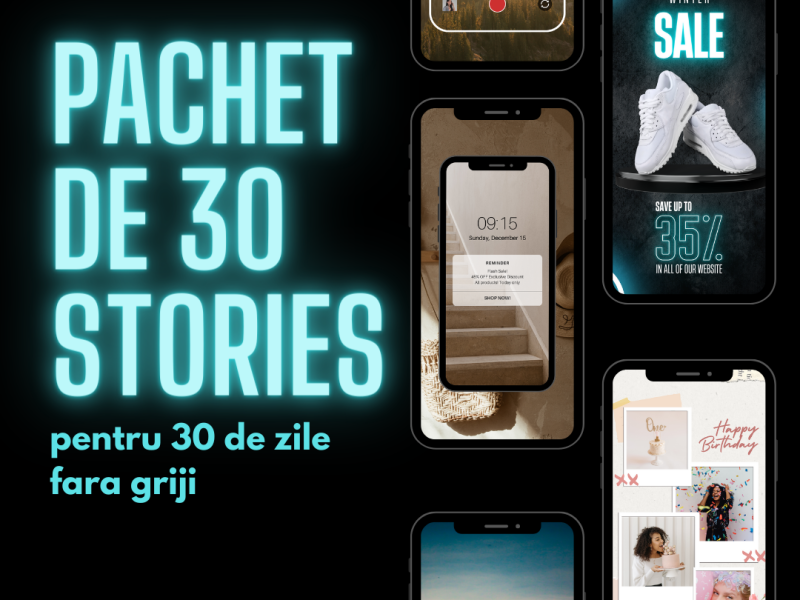 Pachet 30 stories social media