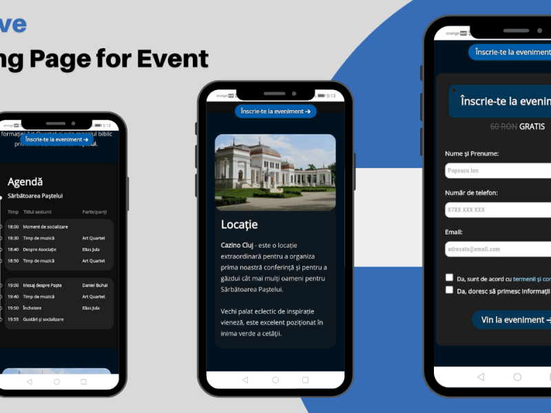 Creare de Landing Page / Website