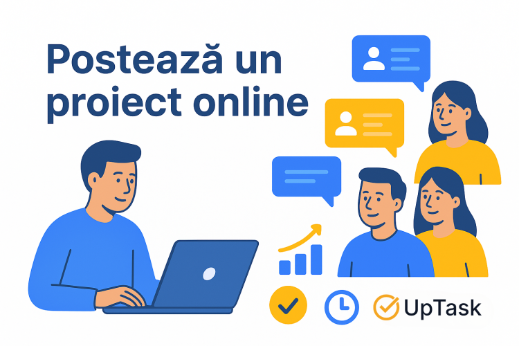Cum postezi un proiect online și găsești freelanceri și agenții