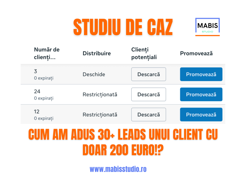 META ADS - Facebook Ads și Instagram Ads