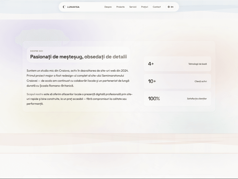 Dezvolt site-uri web moderne, rapide și personalizate (fără WordPress)