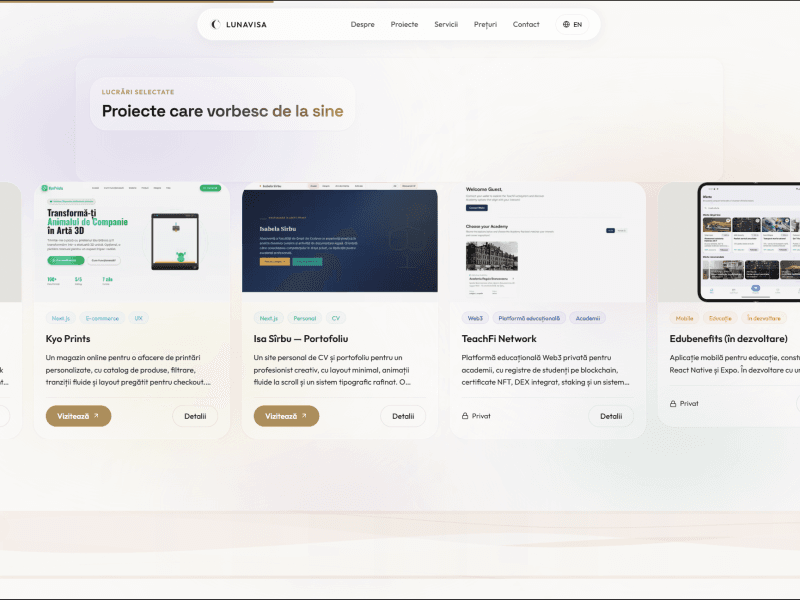 Dezvolt site-uri web moderne, rapide și personalizate (fără WordPress)