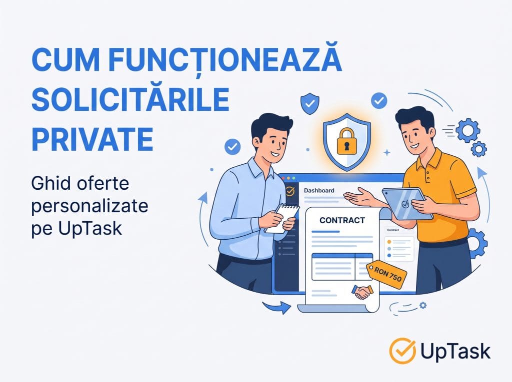 Cum Funcționează Solicitările Private și Ofertele Personalizate pe UpTask