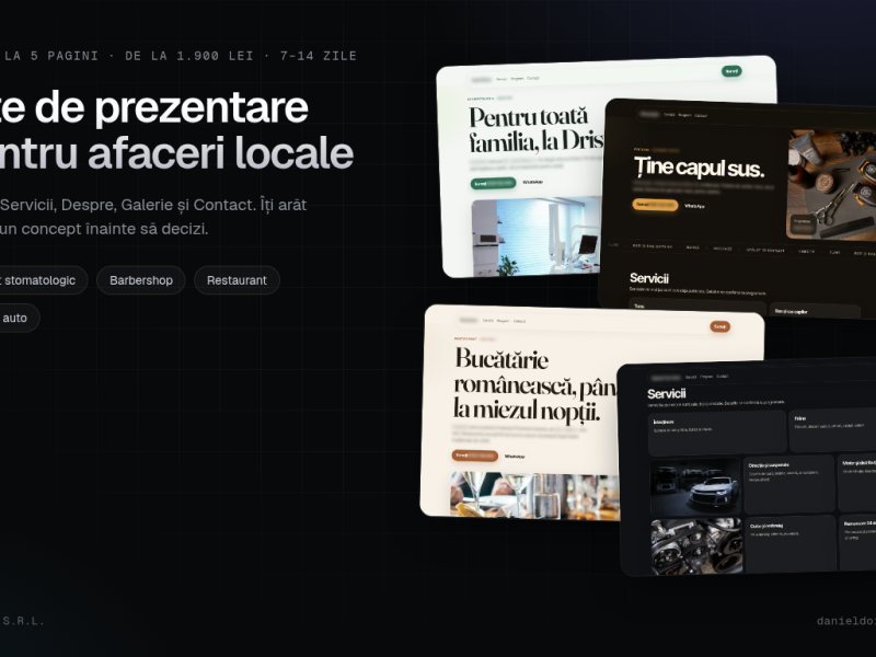 Site de prezentare pentru afaceri locale