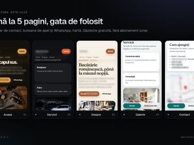Site de prezentare pentru afaceri locale