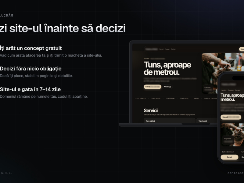 Site de prezentare pentru afaceri locale